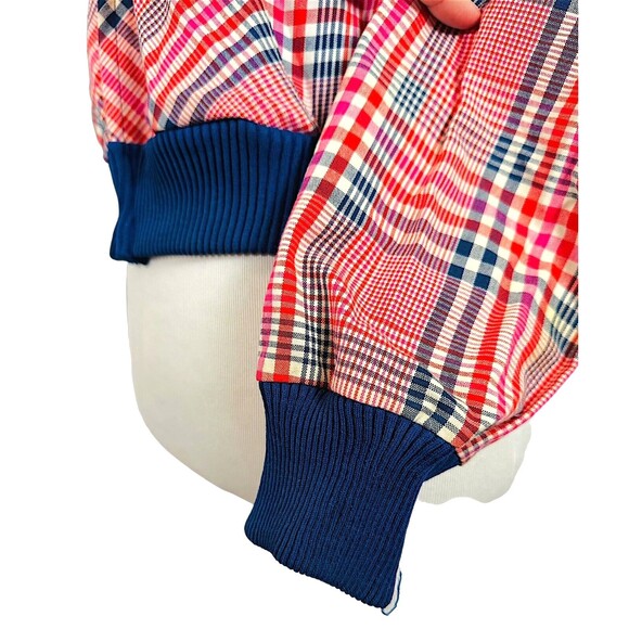 Vintage Cropped Plaid Hooded Lightweight Jacket - Picture 13 of 16